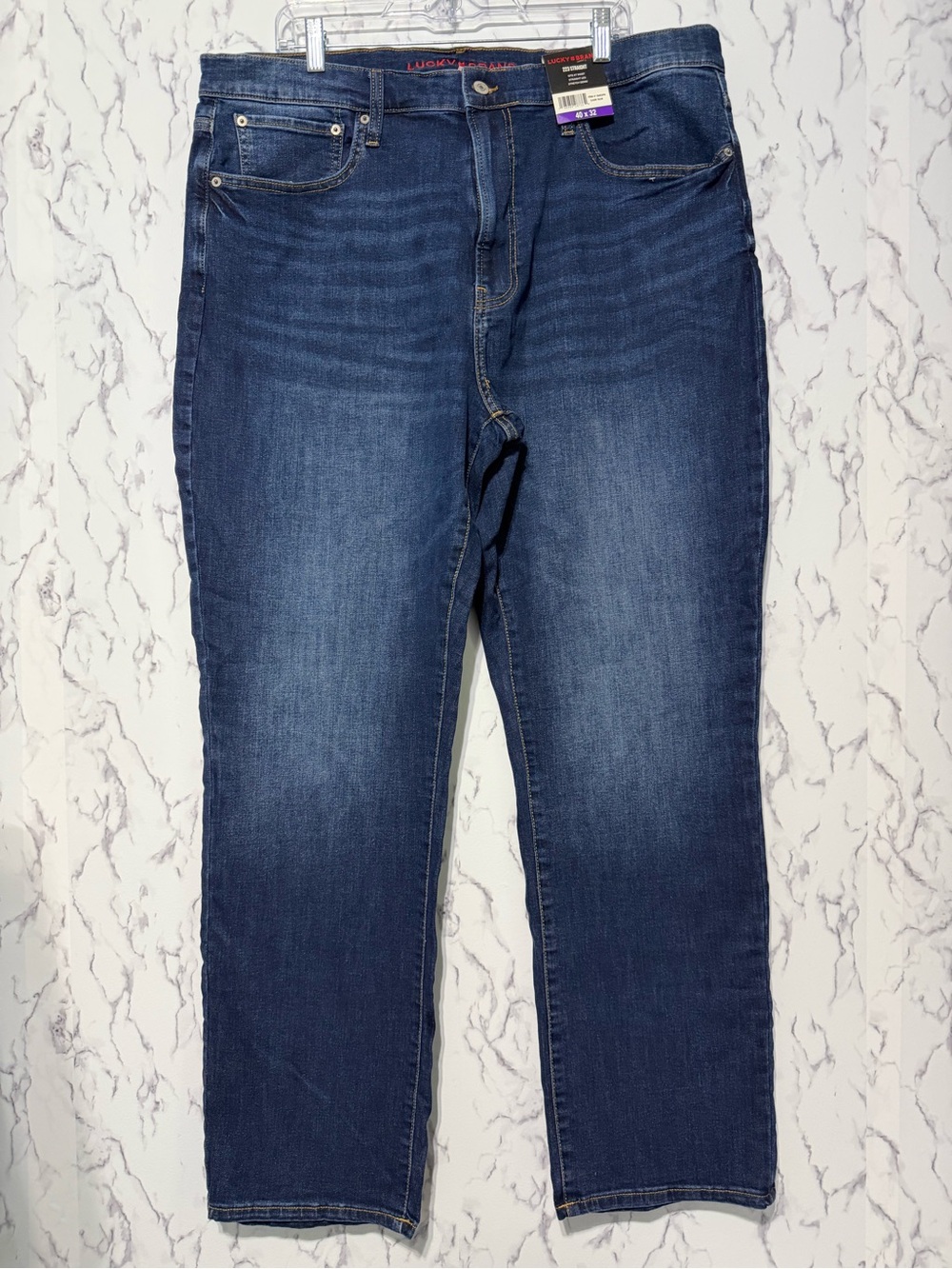 Lucky Brand Men’s 223 Straight Jeans 40/32 Dark Blue NWT